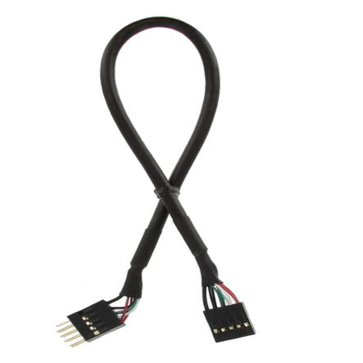 USB 9-Pin Internal Header Extension Cable - 12"
