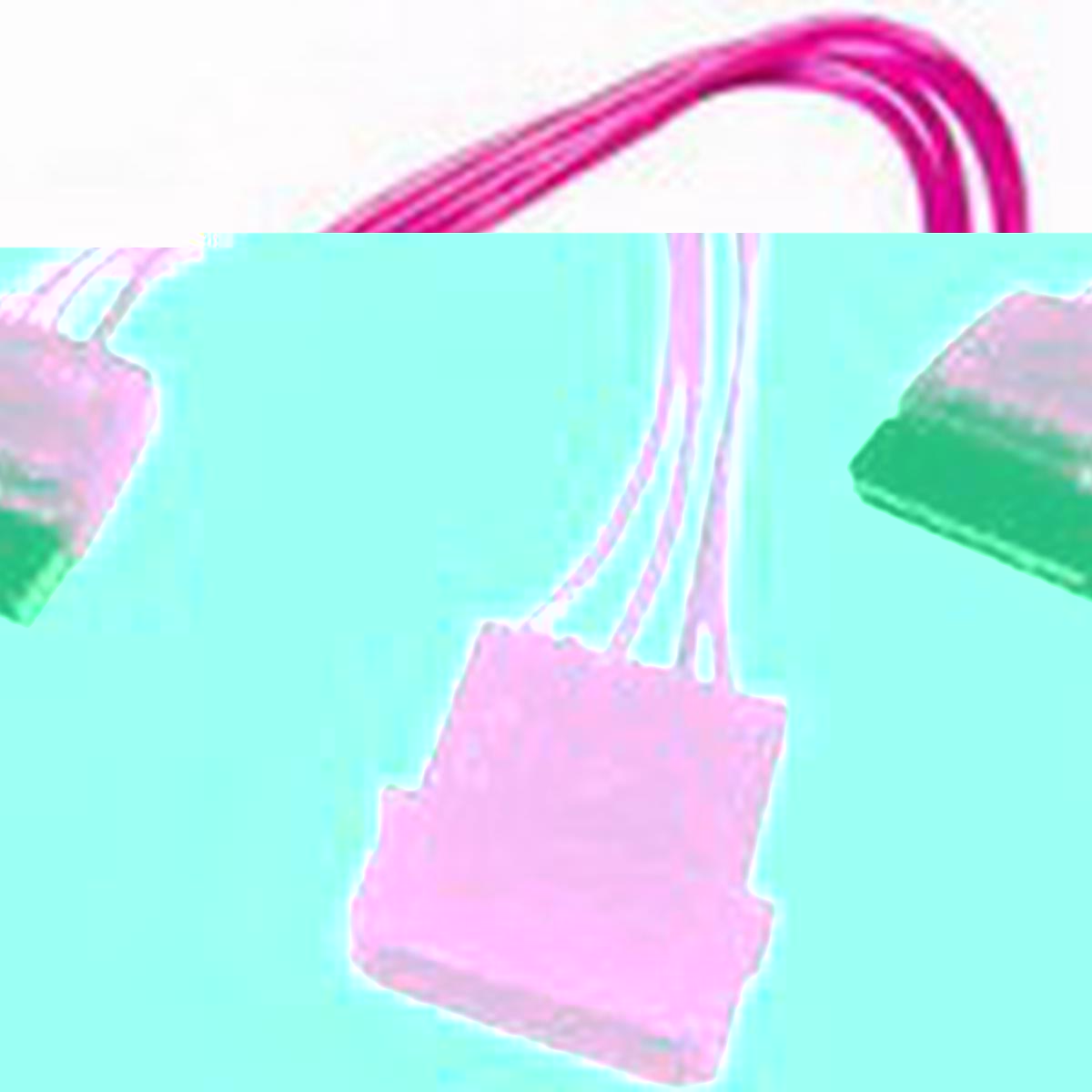 Serial ATA Power Cable 6" - UV Red