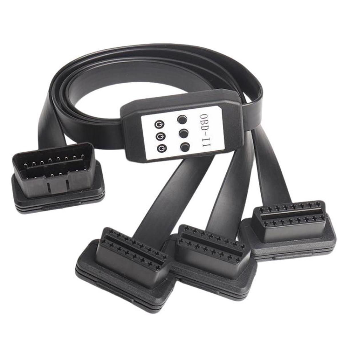 1 To 3 OBD2 Extension Cable With Switch