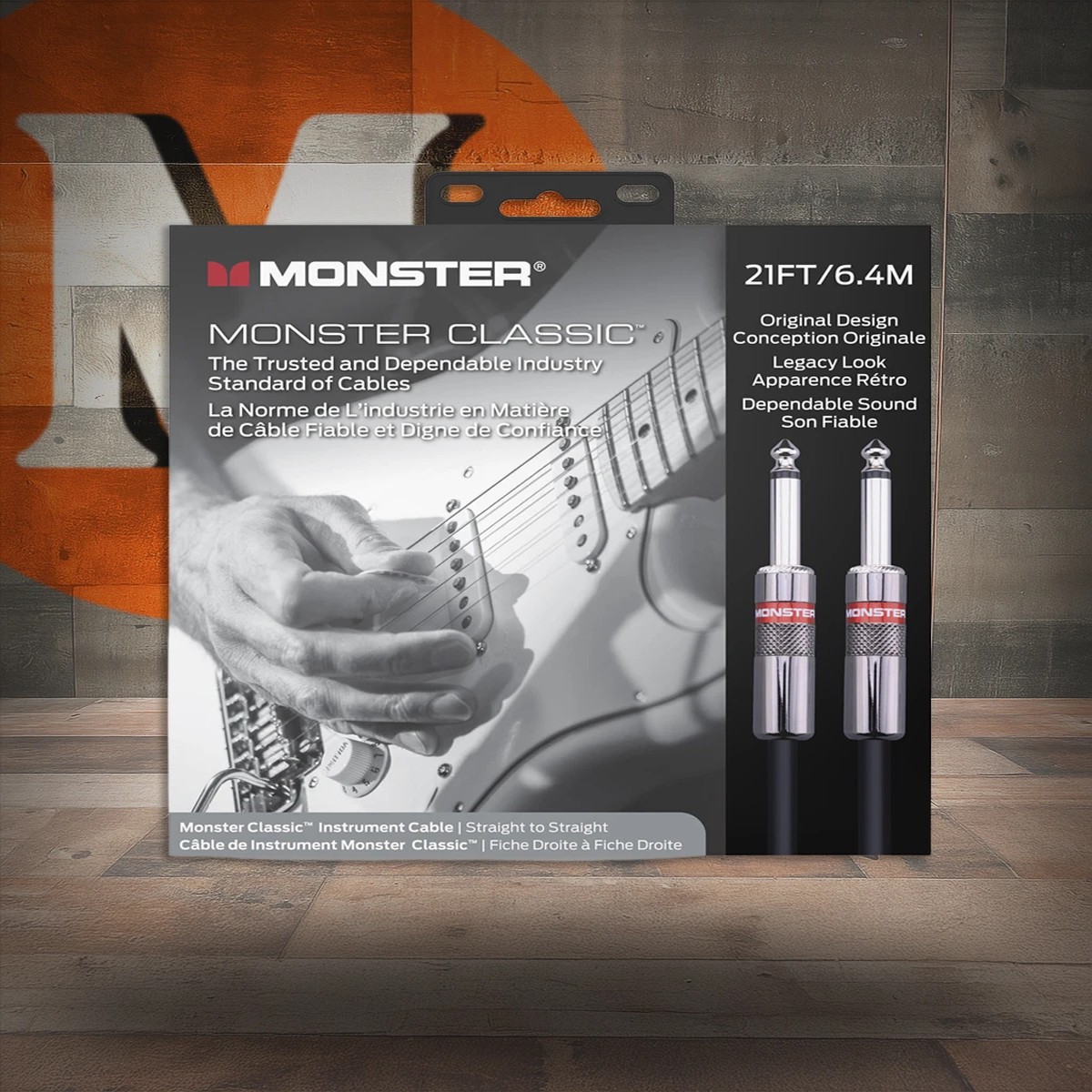 Monster CLAS-I-21WW Prolink Monster Classic 1/4" Instrument Cable 21 ft - Straight to Straight (CLAS-I-21WW-U)